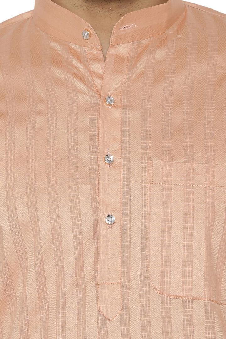 100% Cotton Orange Kurta Pyjama