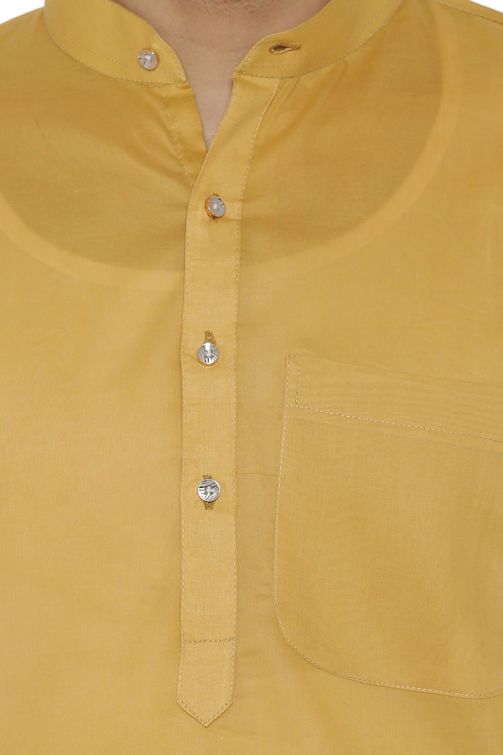 100% Cotton Yellow Kurta Pyjama