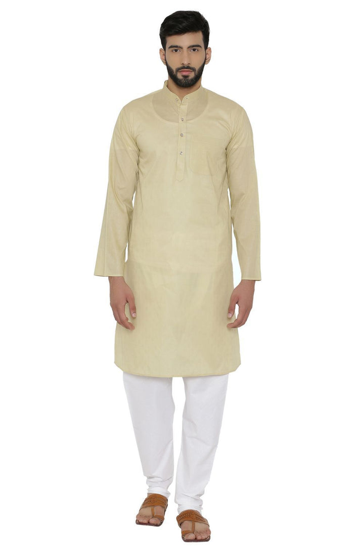 100% Cotton Yellow Kurta Pyjama