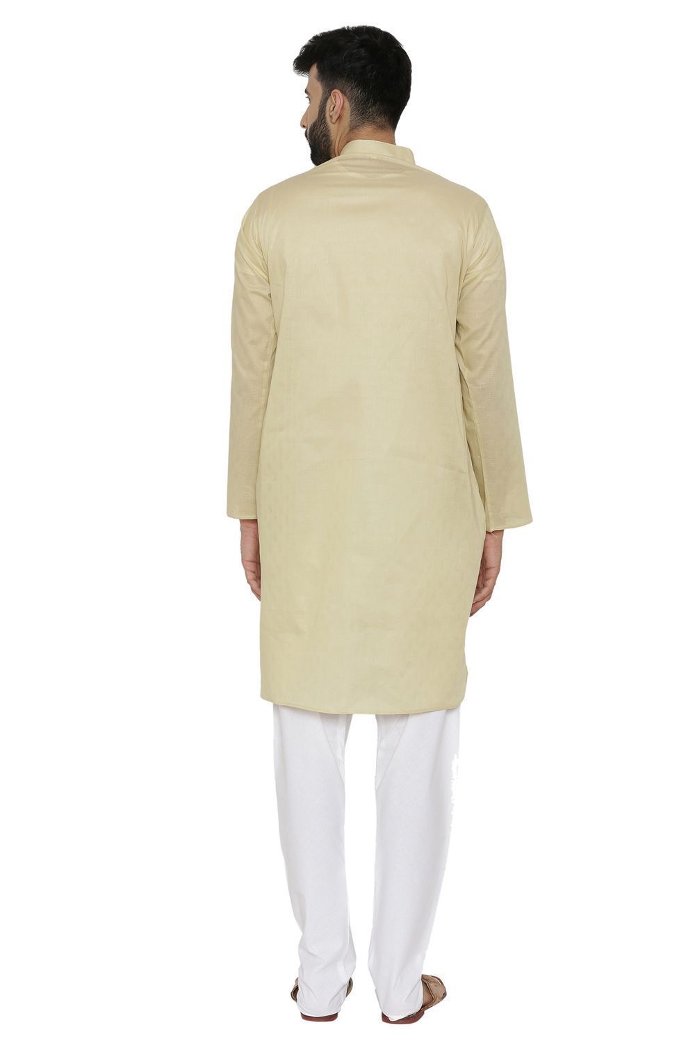 100% Cotton Yellow Kurta Pyjama