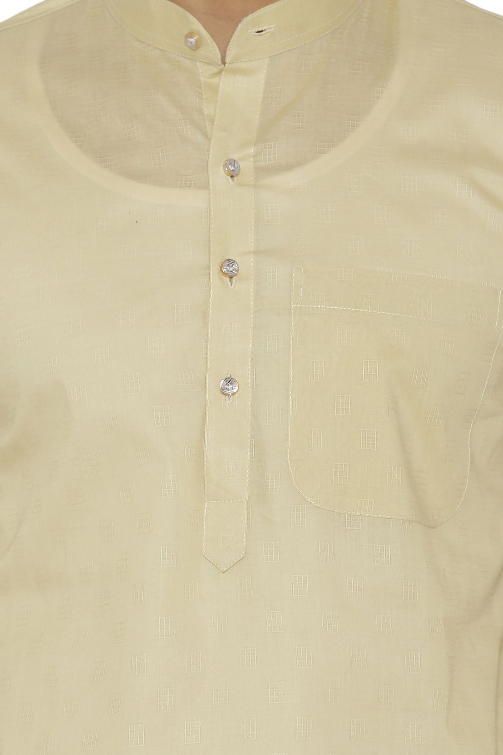 100% Cotton Yellow Kurta Pyjama