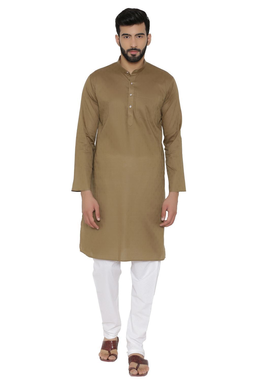 100% Cotton Green Kurta Pyjama