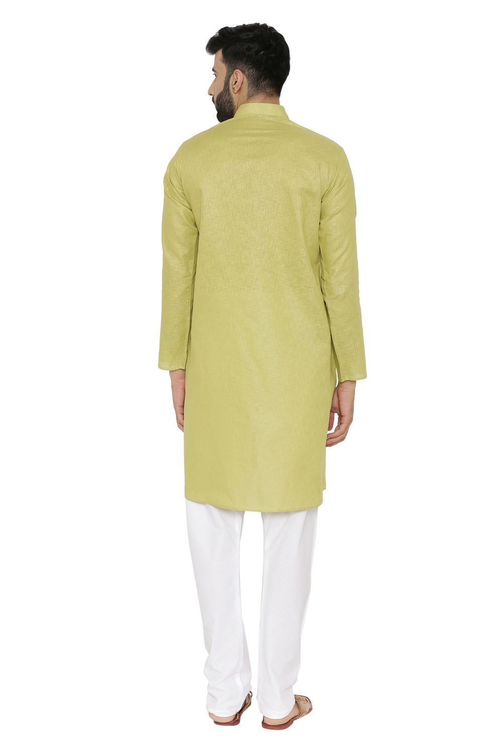 100% Cotton Green Kurta Pyjama