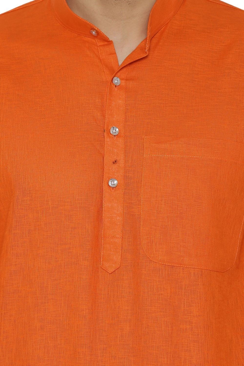100% Cotton Orange Kurta Pyjama