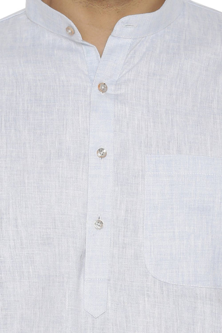 Cotton Rich Blue Kurta Pyjama