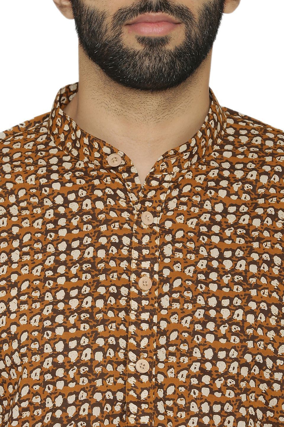 100% Cotton Yellow Long Indian Kurta