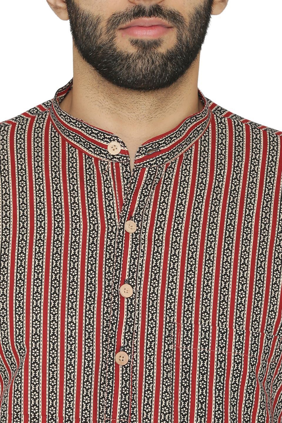 100% Jaipur Cotton Multicoloured Long Indian Kurta