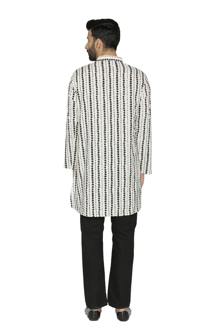 100% Jaipur Cotton White Long Indian Kurta