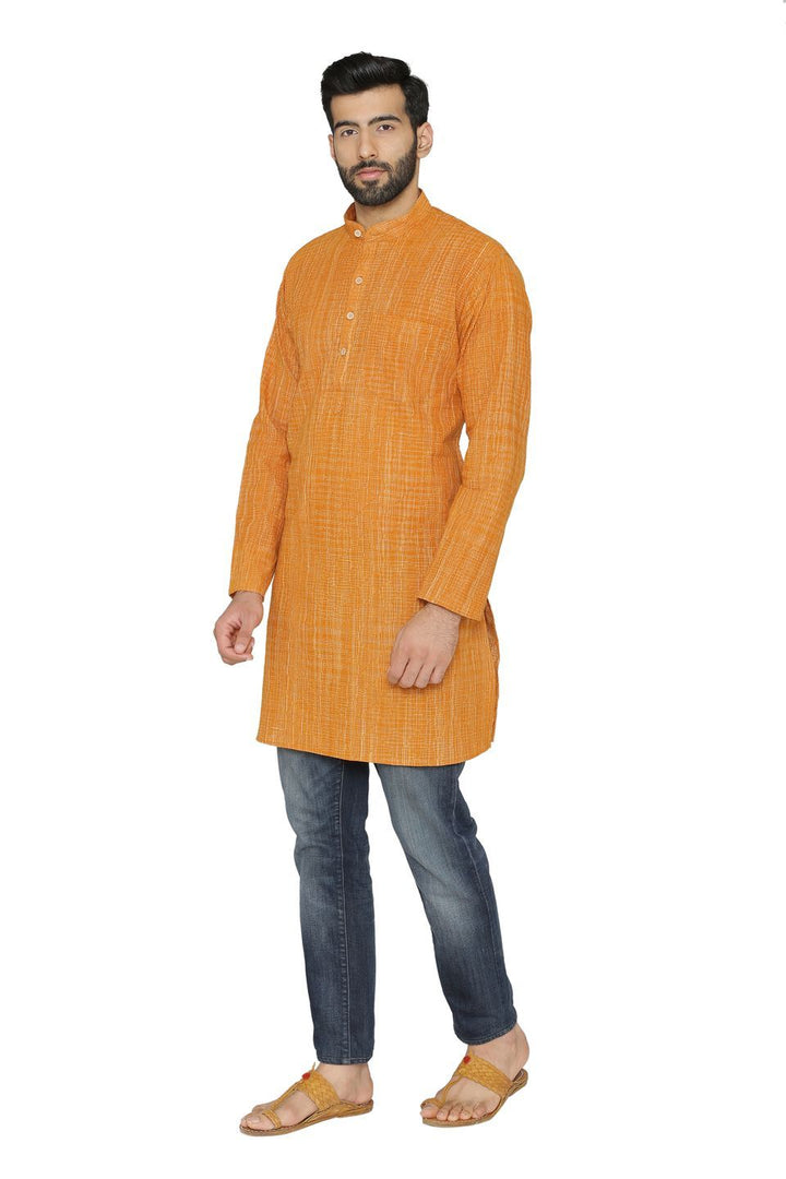 100% Jaipur Cotton Red Long Indian Kurta