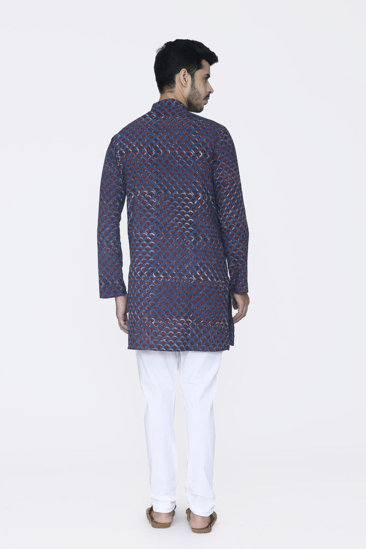 Jaipur 100% Cotton Purple Long Kurta Pajama