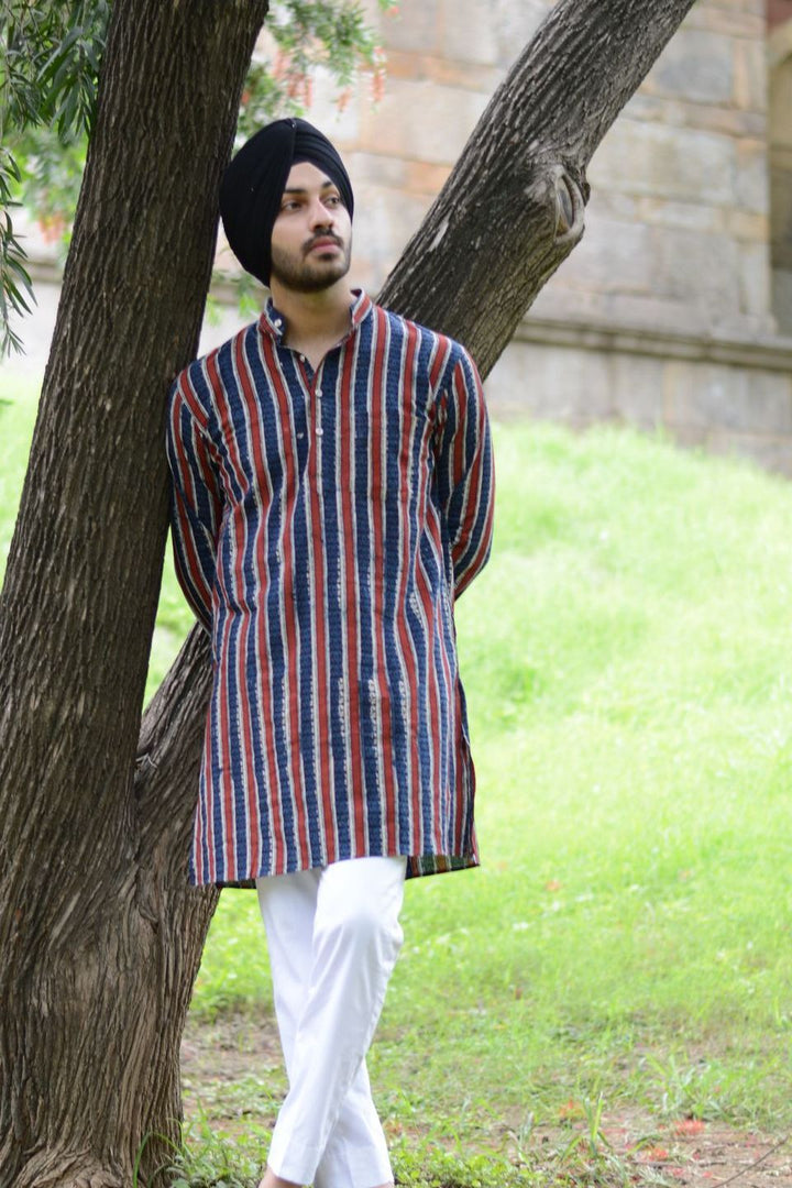 Jaipur 100% Cotton Multicolored Long Kurta Pajama