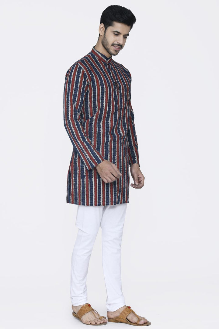 Jaipur 100% Cotton Multicolored Long Kurta Pajama