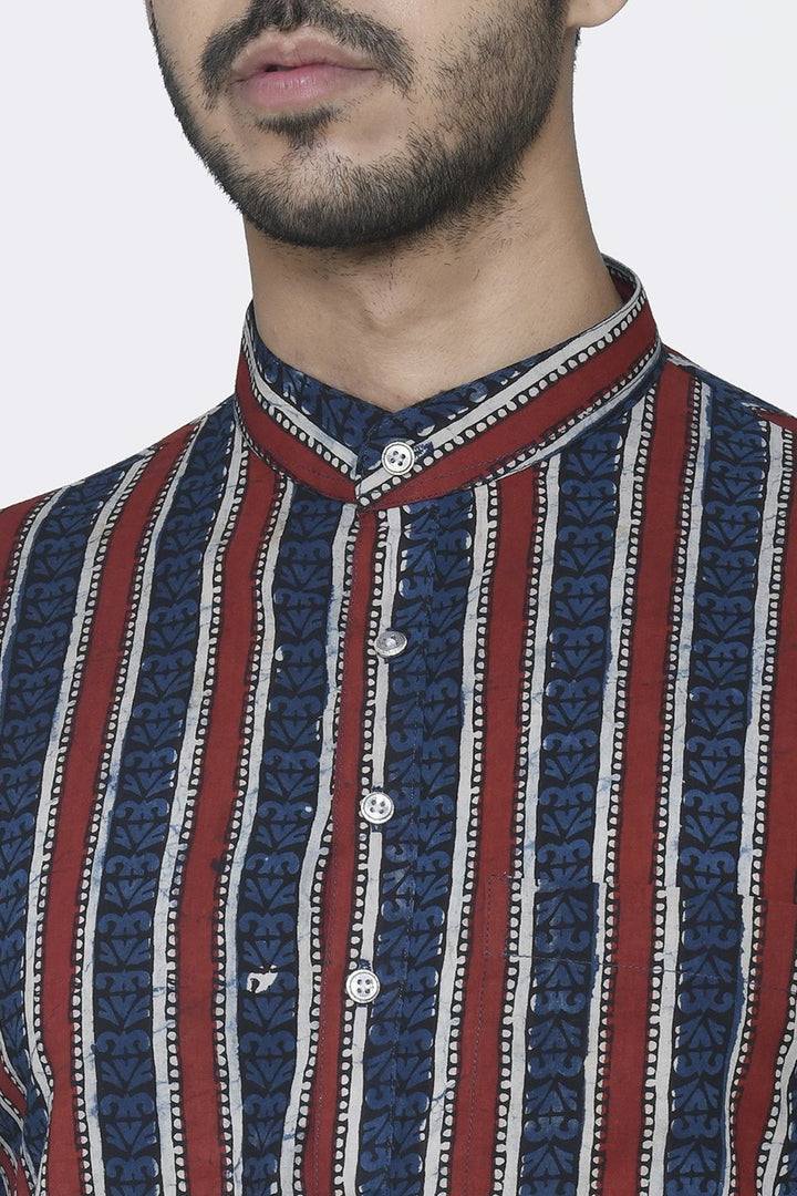 Jaipur 100% Cotton Multicolored Long Kurta Pajama