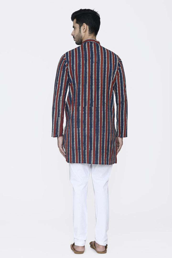 Jaipur 100% Cotton Multicolored Long Kurta Pajama