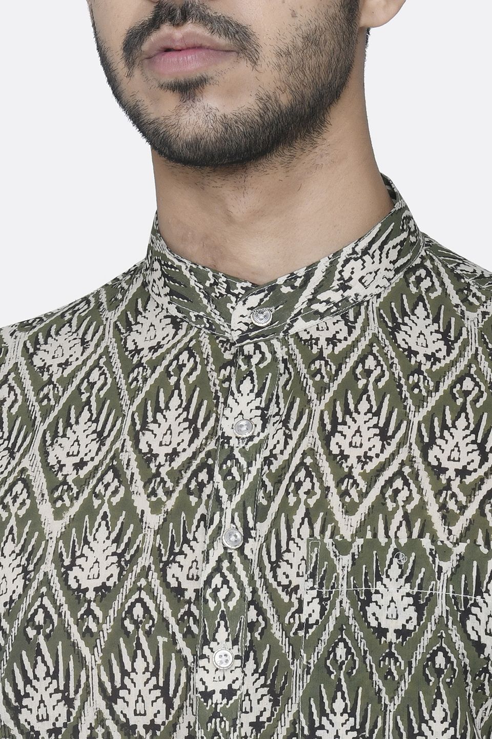 Jaipur 100% Cotton Green Long Kurta Pajama