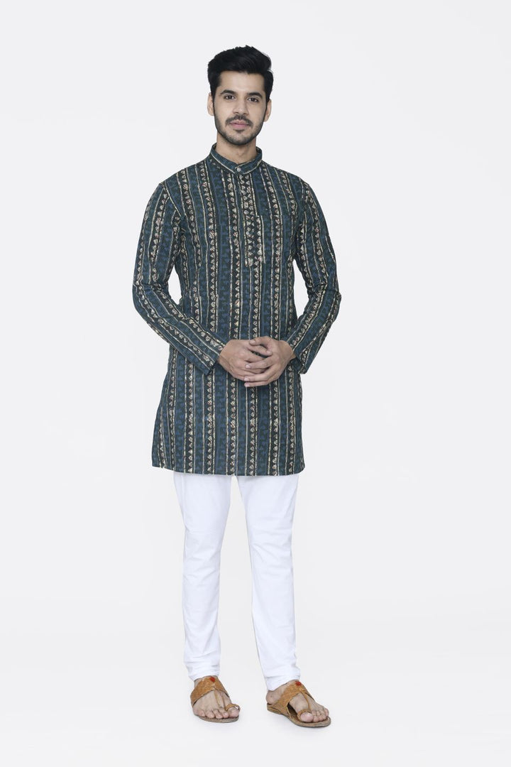 Jaipur 100% Cotton Multicolored Long Kurta Pajama