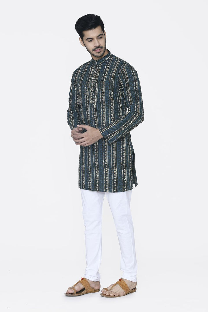 Jaipur 100% Cotton Multicolored Long Kurta Pajama