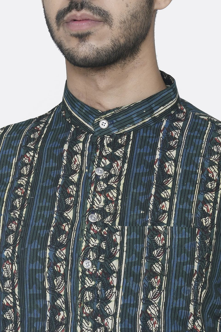 Jaipur 100% Cotton Multicolored Long Kurta Pajama
