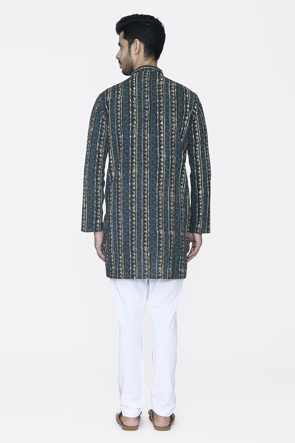 Jaipur 100% Cotton Multicolored Long Kurta Pajama