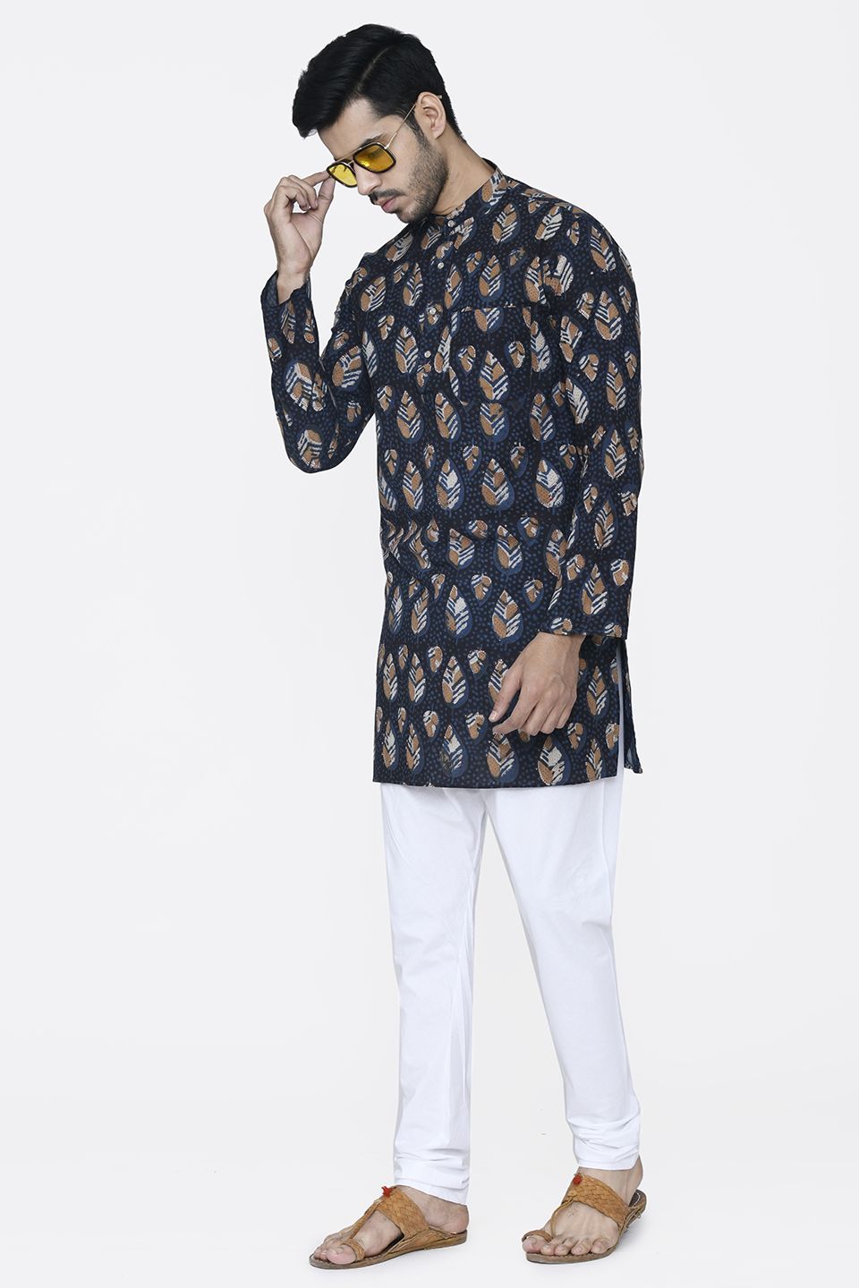 Jaipur 100% Cotton Multicolored Long Kurta Pajama