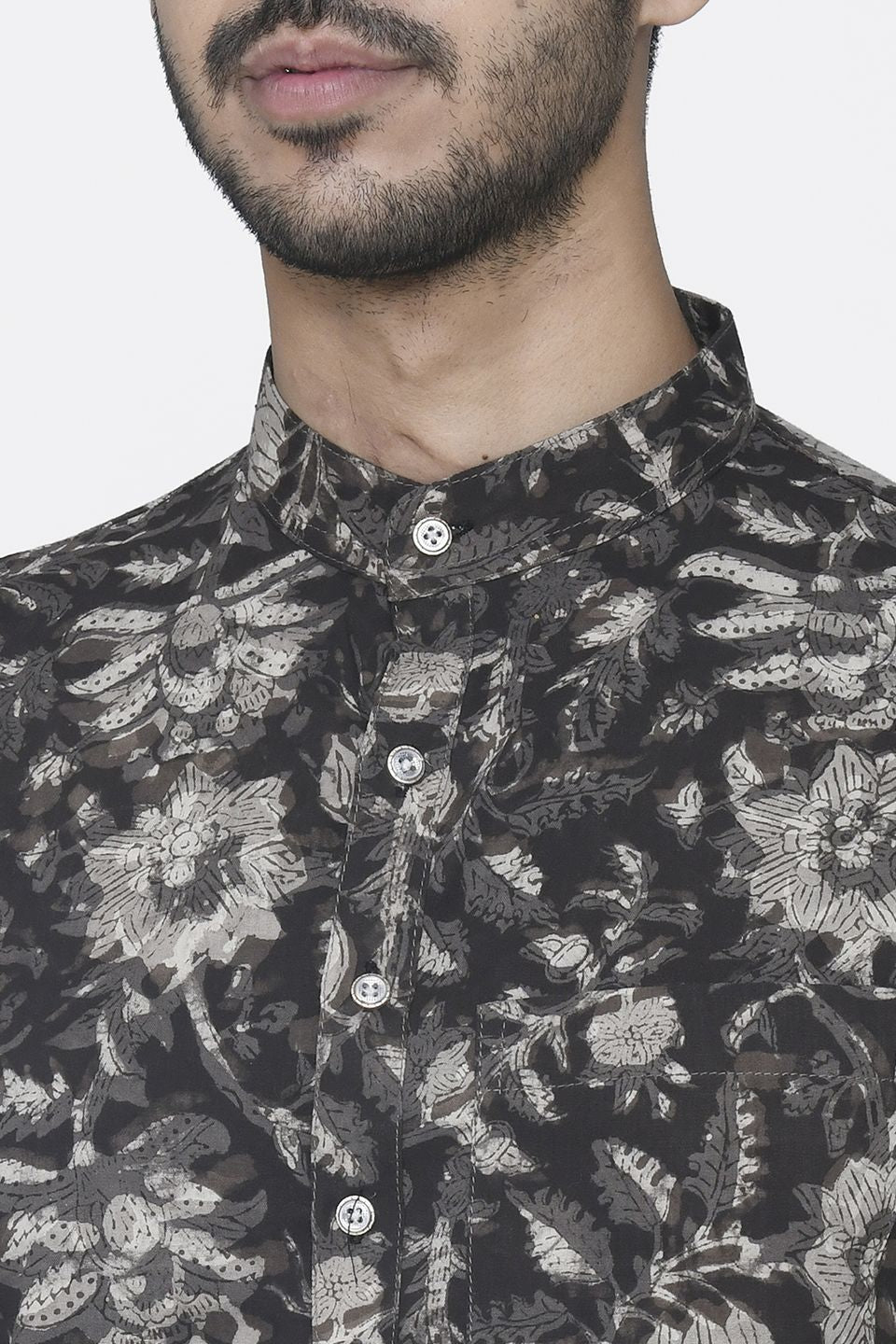 Jaipur 100% Cotton Black Long Kurta Pajama