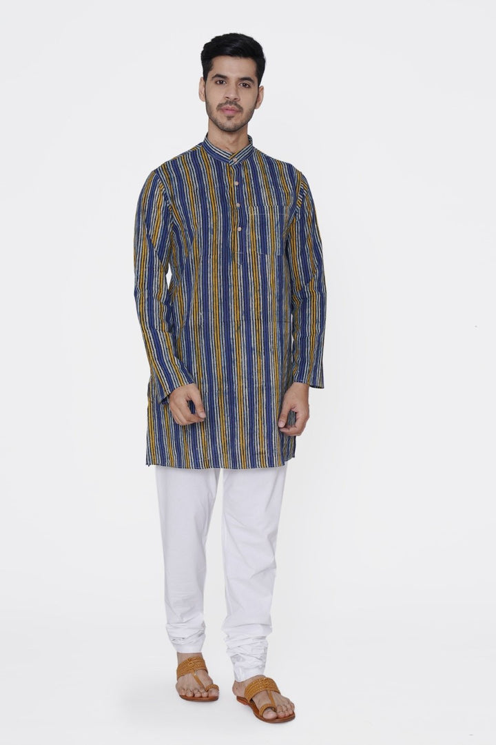 Jaipur 100% Cotton Multicolor Long Kurta Pajama