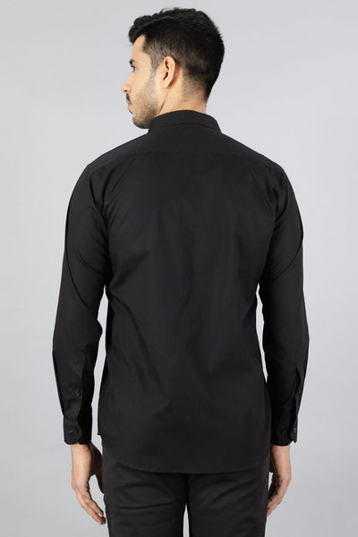 100% Premium Cotton Black Shirt