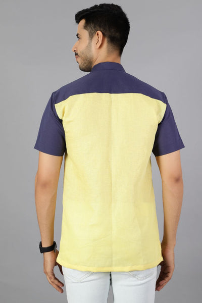 100% Premium Cotton Yellow Shirt