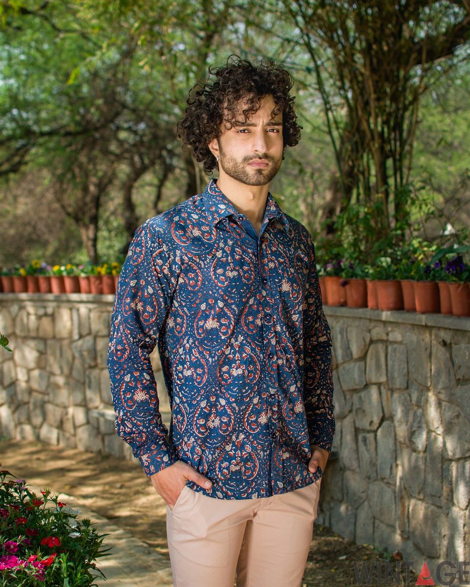 Jaipur 100% Cotton Multicolor Floral Full Shirt