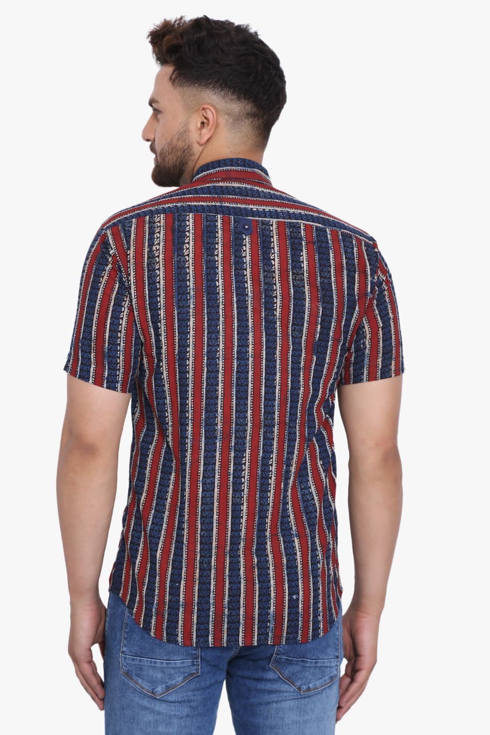 Jaipur 100% Cotton Multicolored Striped Shirt