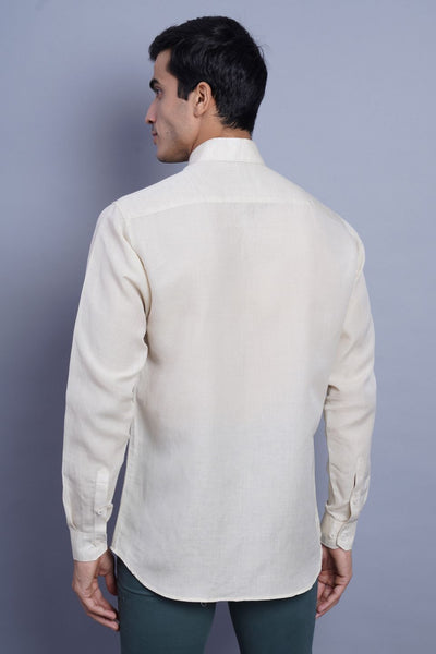 Linen Cotton Beige Shirt