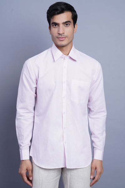 WINTAGE Men's Linen Casual Shirt: Cream