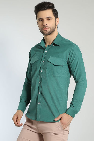 Corduroy Cotton Green 1 Shirt