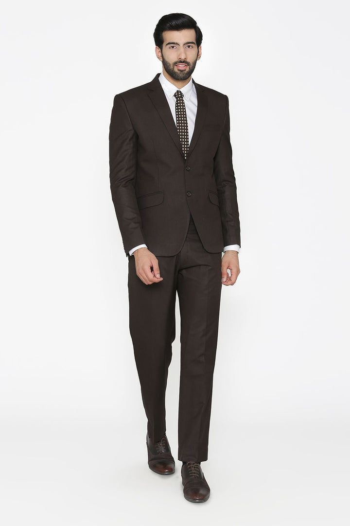Polyester Cotton Black Suit