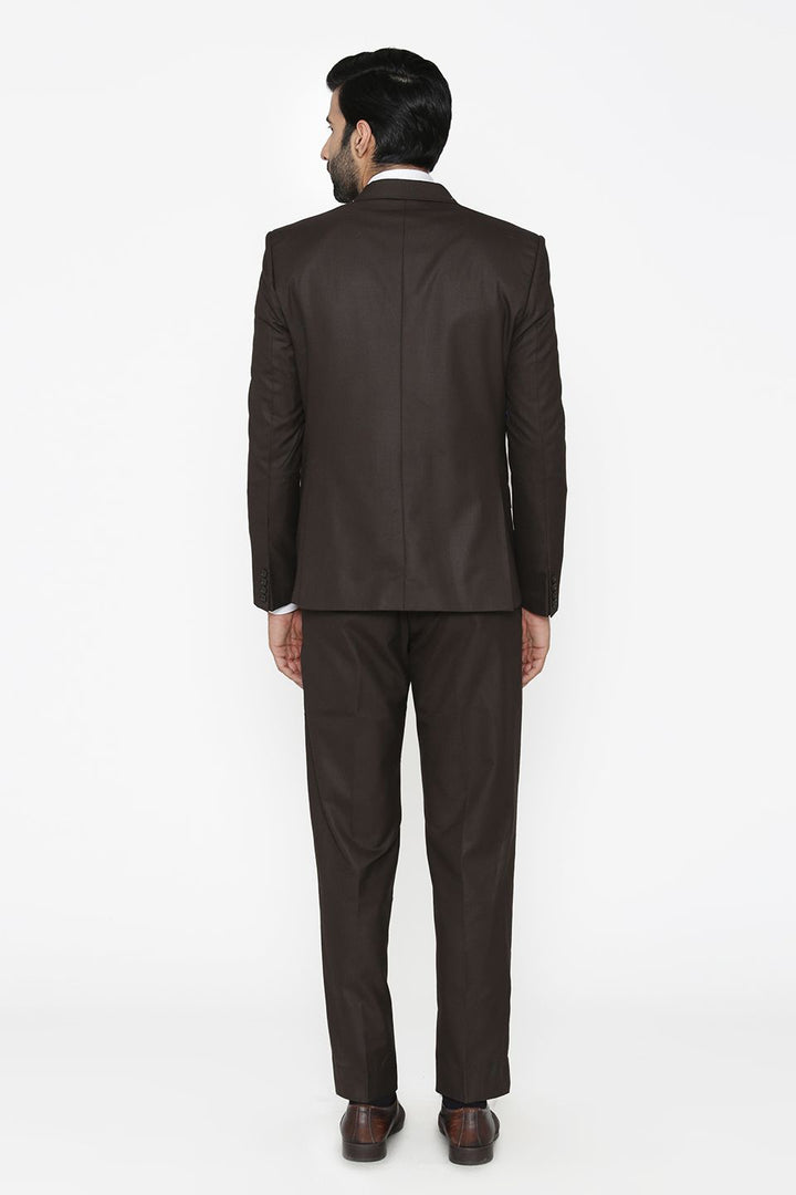 Polyester Cotton Black Suit