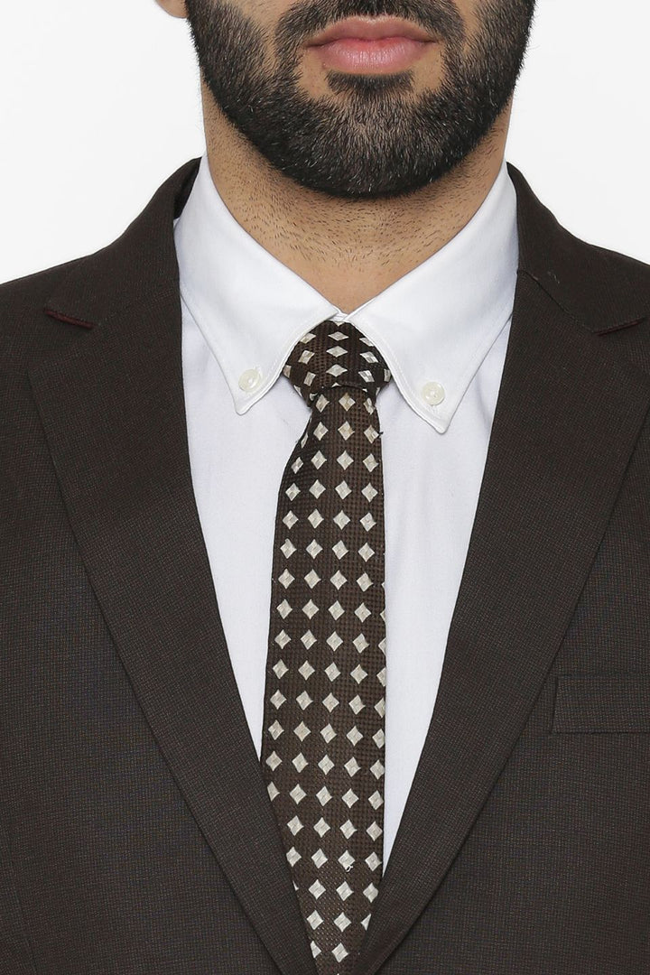Polyester Cotton Black Suit