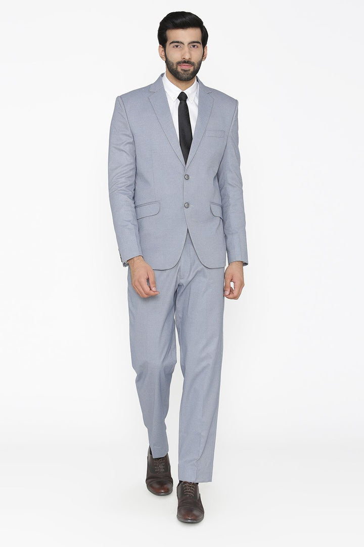 Poly Cotton Lycra  Blue Suit