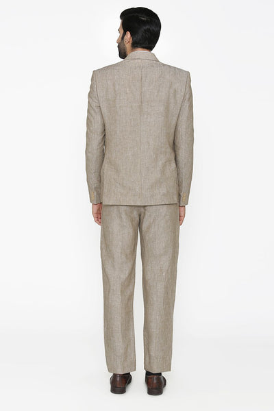 100% Pure Linen by Linen Club White Suit