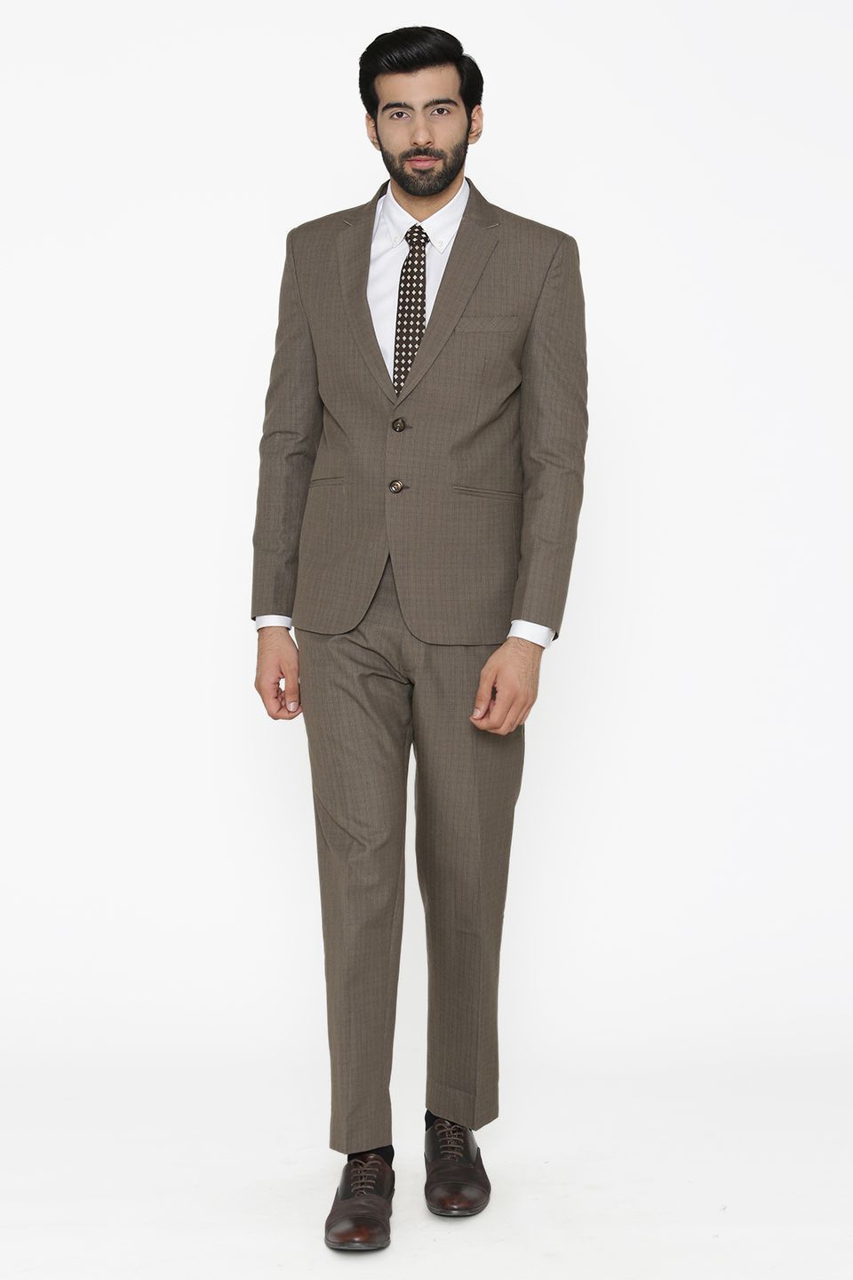 Poly Cotton Grey Suit