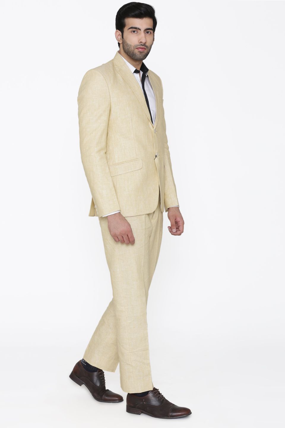 100% Linen White Suit