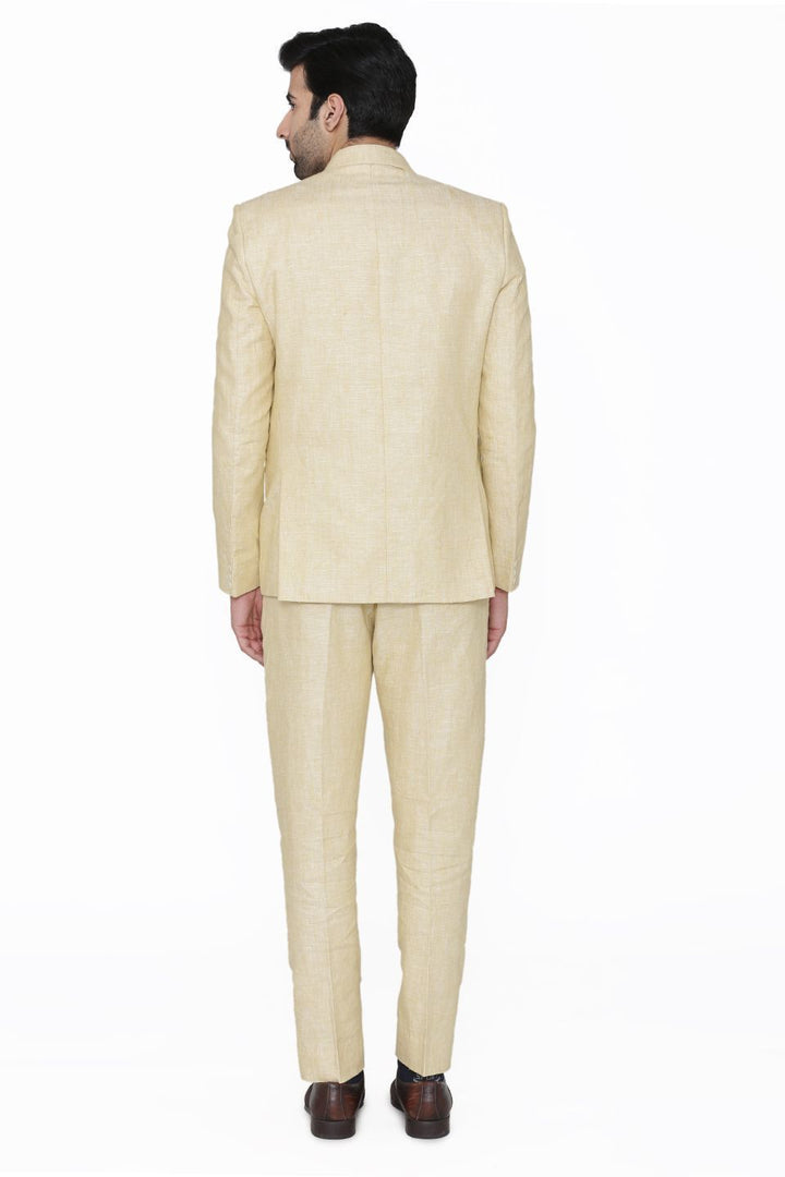 100% Linen White Suit