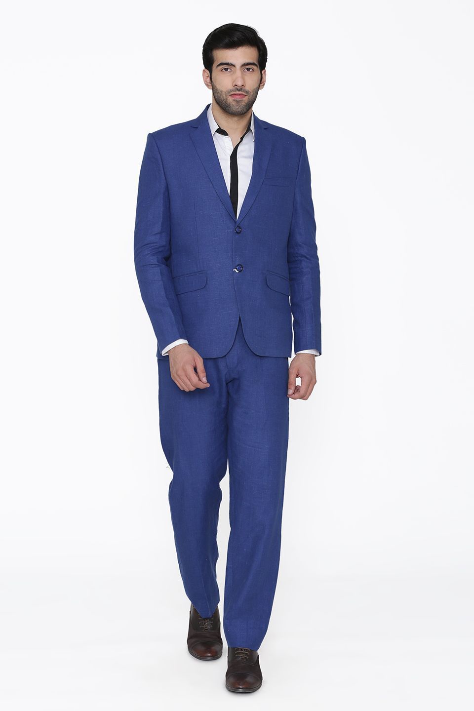 100% Linen Blue Suit