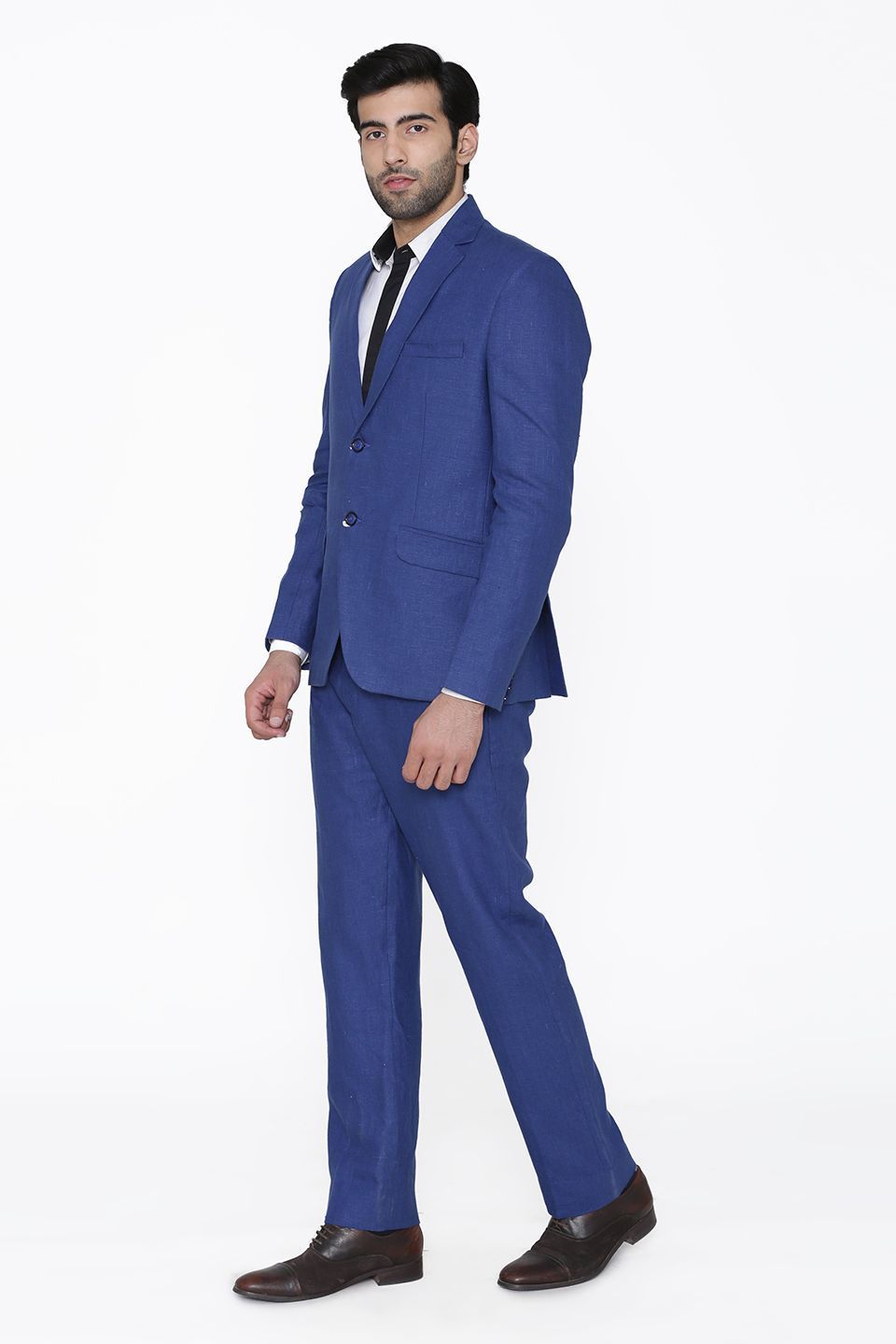 100% Linen Blue Suit