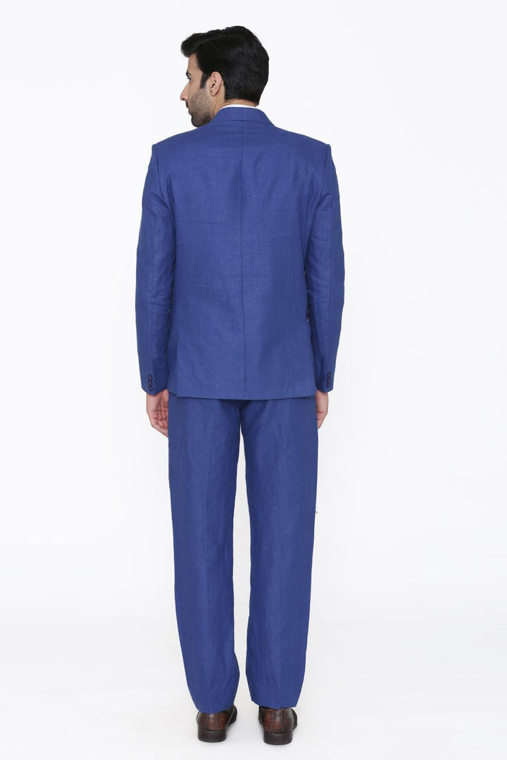 100% Linen Blue Suit