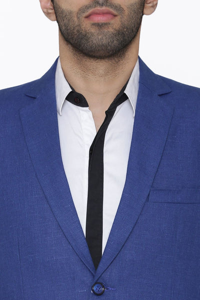 100% Linen Blue Suit