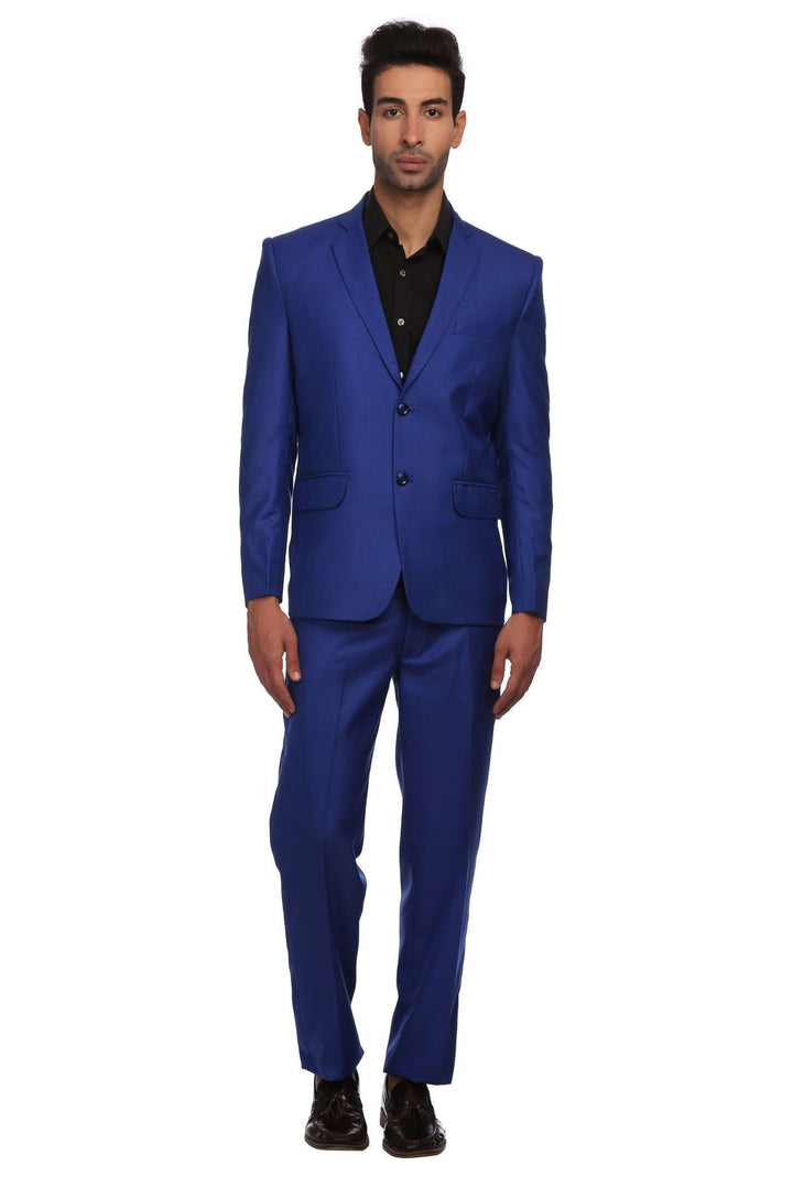 Polyester Blend Blue Suit