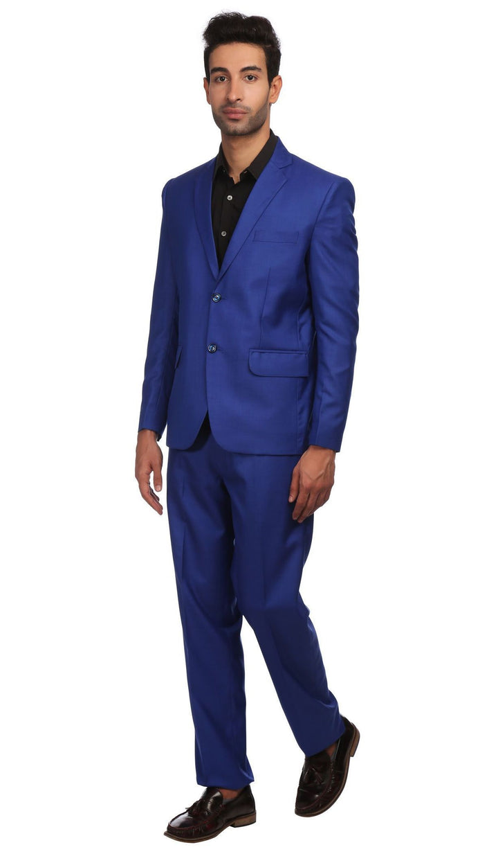 Polyester Blend Blue Suit