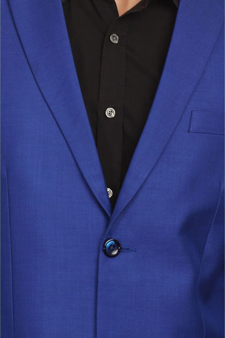 Polyester Blend Blue Suit
