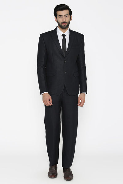100% Linen Black Suit