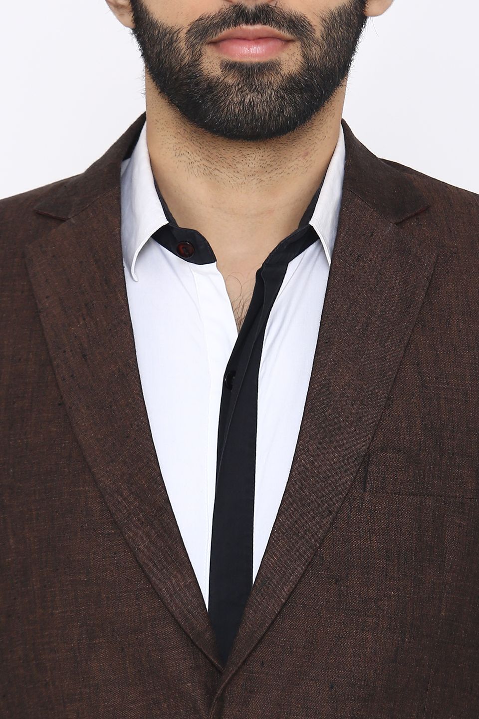 100% Linen Brown Suit
